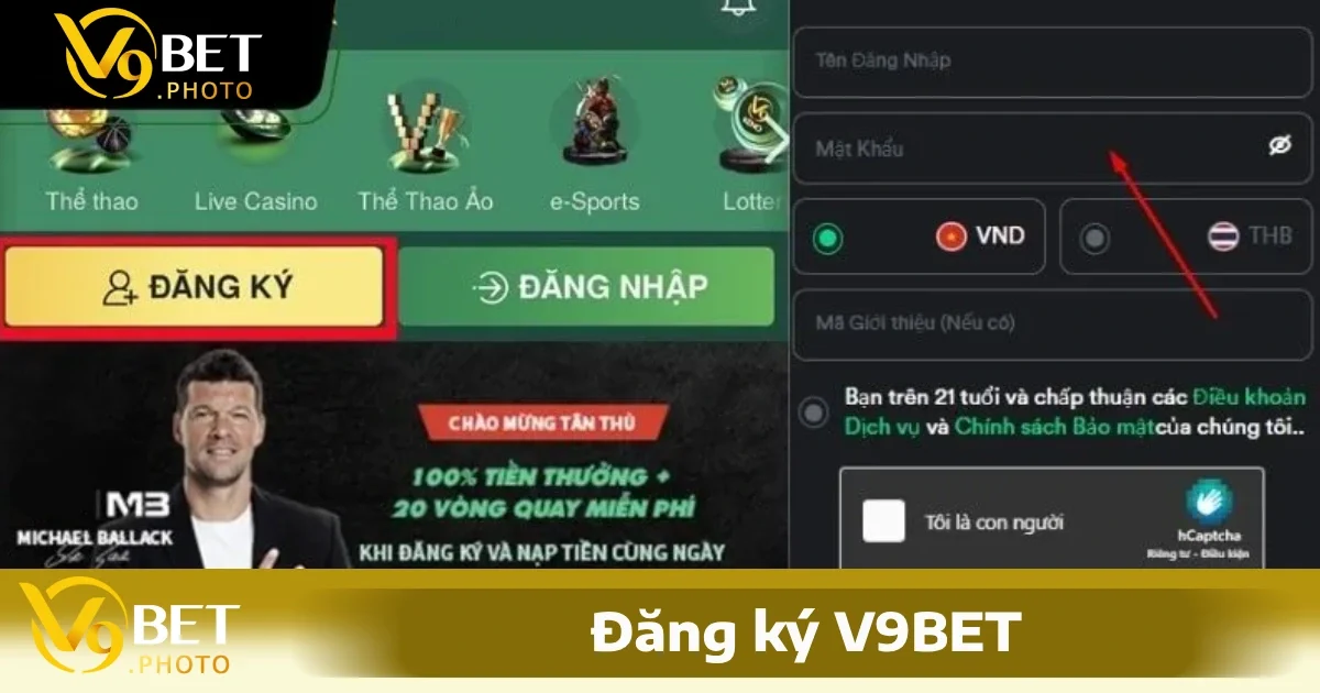 Đăng Ký V9BET Hướng Dẫn Chi Tiết Từng Thao Tác Nhanh Chóng 1 Cách đăng ký V9BET cực đơn giản